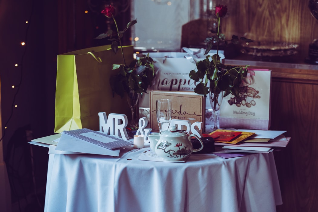 Wedding Gifts On A Gift Table