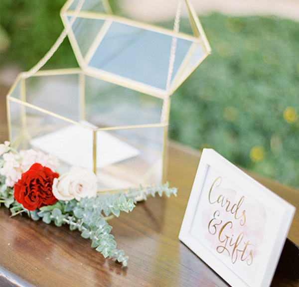 Wedding Registry - Geometric Wedding Card Box