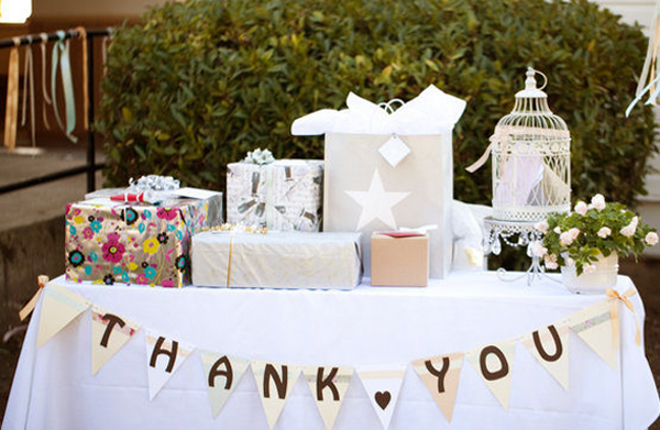 Wedding Registry - Wedding Gifts On Table